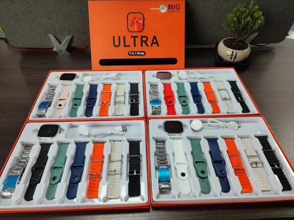 Ultra Titanium Case Smartwatch With 7 in 1 - Image 2