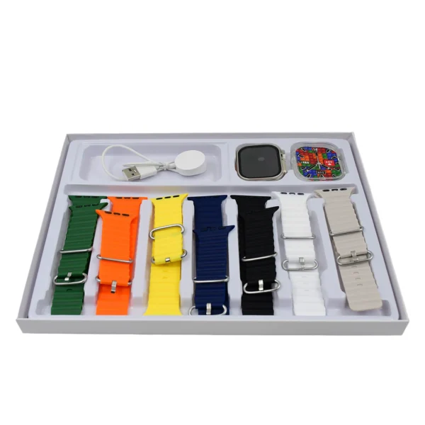Ultra Titanium Case Smartwatch With 7 in 1 - Image 3